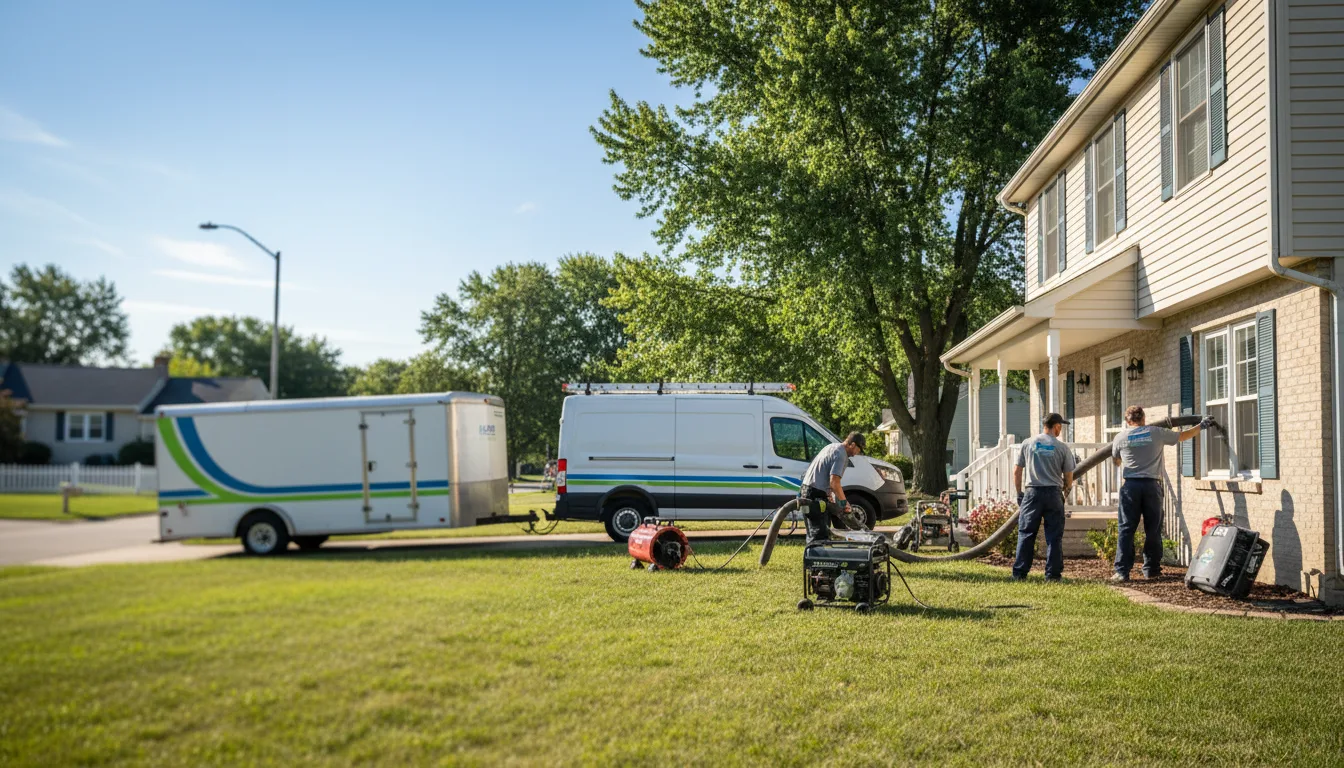 Flooded Basement Restoration And Cleanup With Repair in Leaf River, IL near me